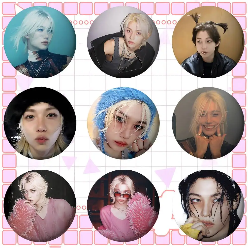 

Idol F-Fe-lixs Brooches Stylish Ornament Pins Exquisite Round Badge Bag Accessories Jewelry Gifts