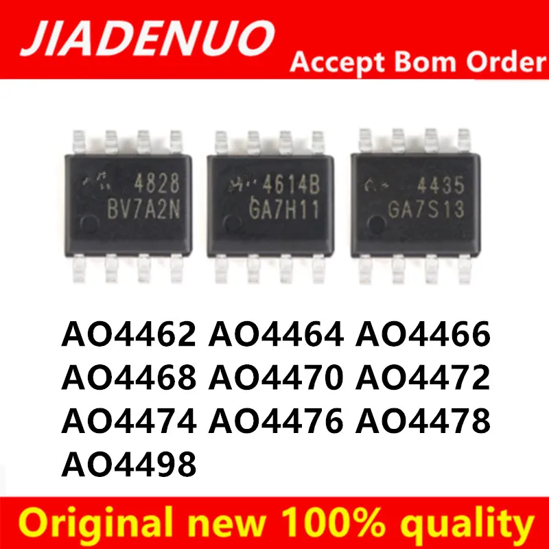 (10piece)100% New AO4464 AO4462 AO4466 AO4468 AO4470 AO4472 AO4474 AO4476 AO4478 AO4498 sop-8 Chipset