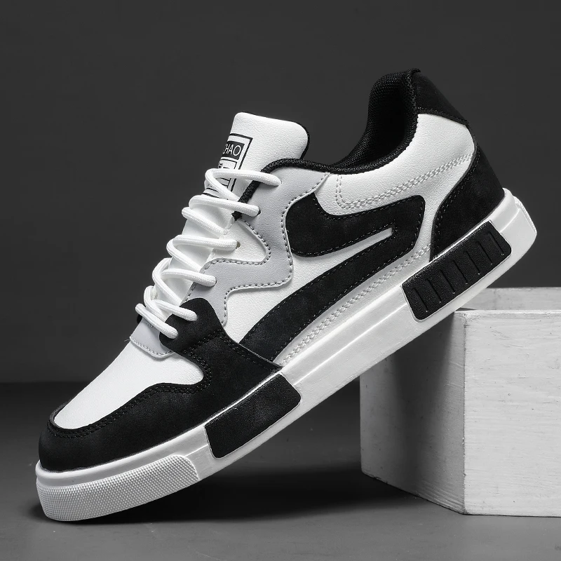 2024 autumn and winter new board shoes plus size men's shoes sports and leisure shoes color blocking trend student low top shoes