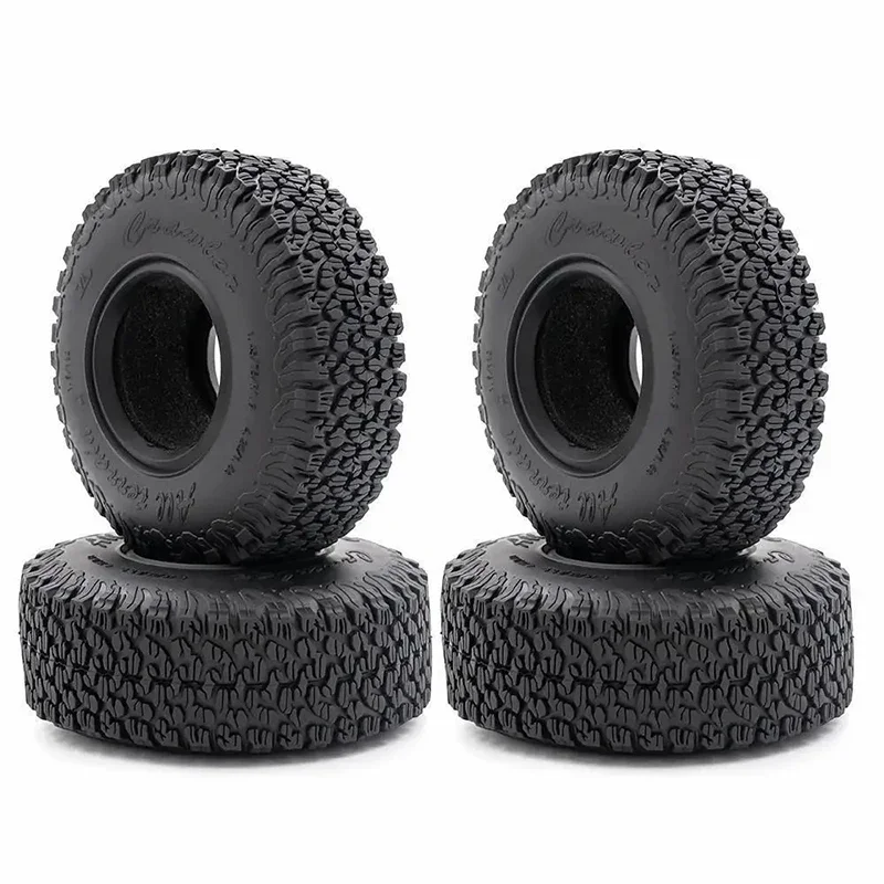 RC Tires 1.9inch 4Pcs RC Rubber Tyre Set Wheel Tires for 1:10 RC Crawler Axial SCX10 90046 SCX10 III AXI03007 Tamiya CC01 D90 Y8