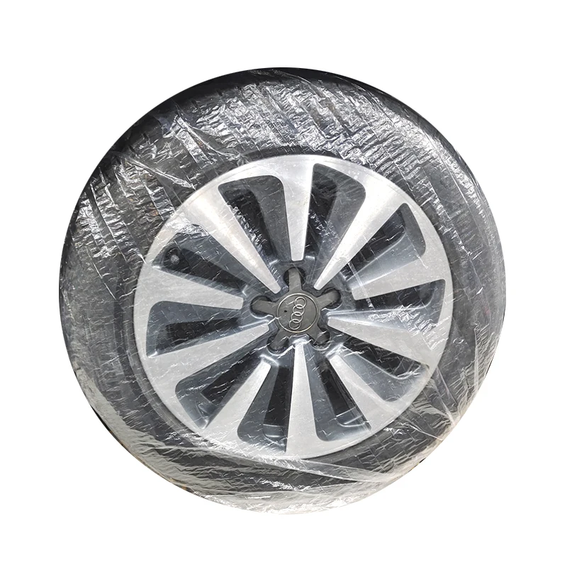15-21 Polegada automóvel descartável pneu plástico capa protetora spray pintado saco transparente roda hub geral pneu sobressalente capa