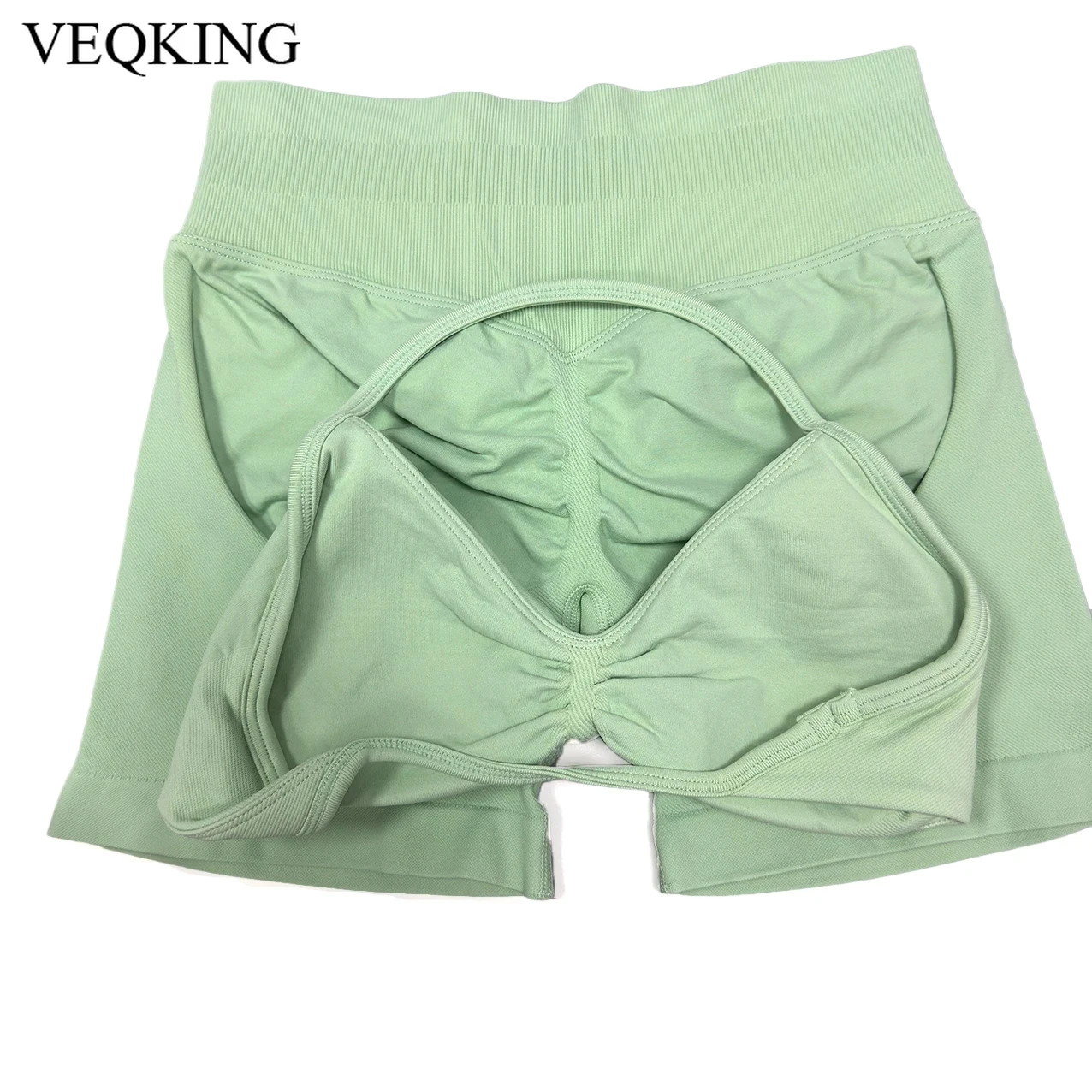 Seamless 2 Pieces Strappy Yoga Halter Bras Sets Scrunch Butt Sports Shorts Quick Dry Backless Gym Crop Tops with Pad Push Up Set