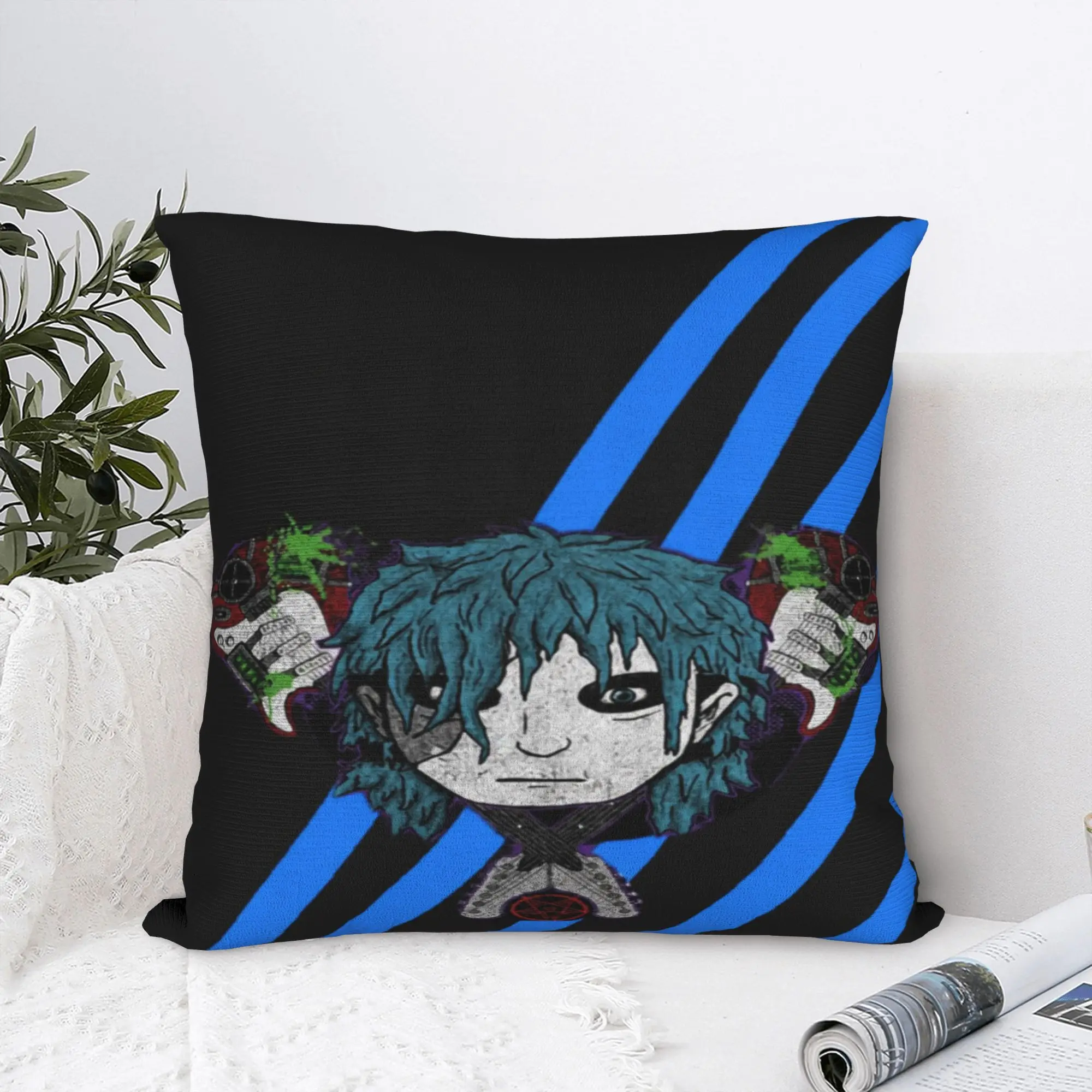  Sally Face Sal Fisher Indie Pillowcase Merch Soft Cushion Cover  Throw Pillow Cover Sofa Decor Square Multi-Size