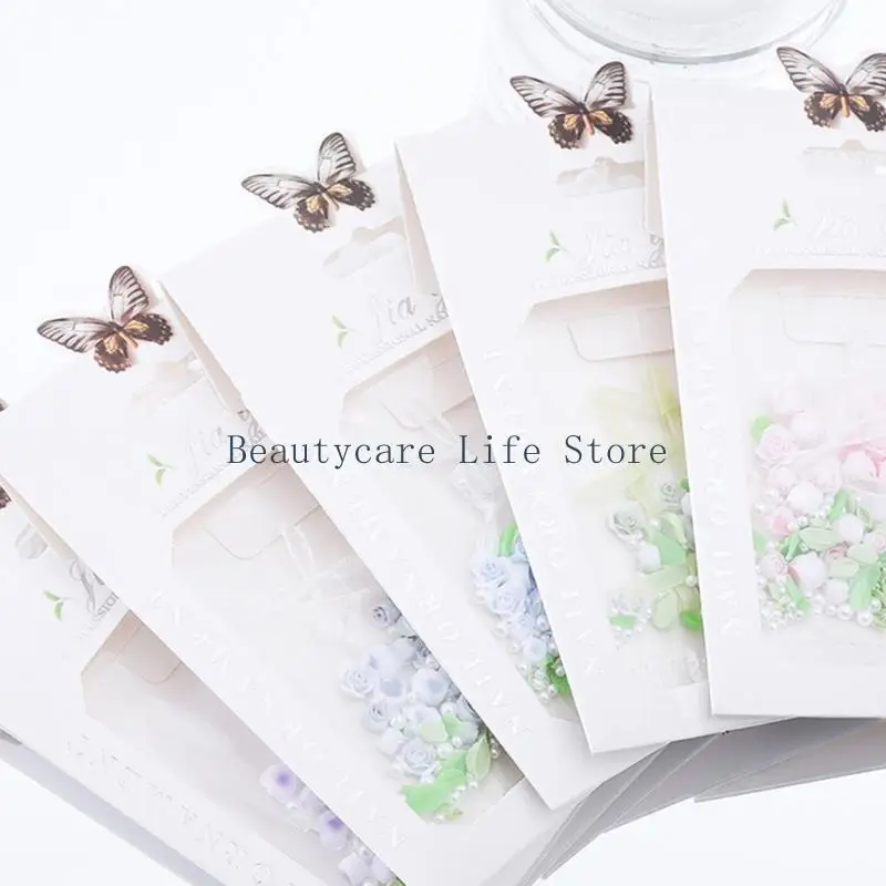 

652C 3D Flower Nails Art Charms Rose Flower Charms Supplies for Women Girls