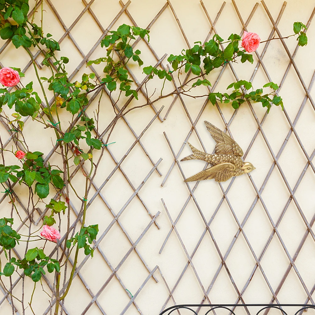 

2Pcs Swallow Wall Pendant Art Adornment Decor Resin Art Hanging for Bedroom Retro Ornament Durable