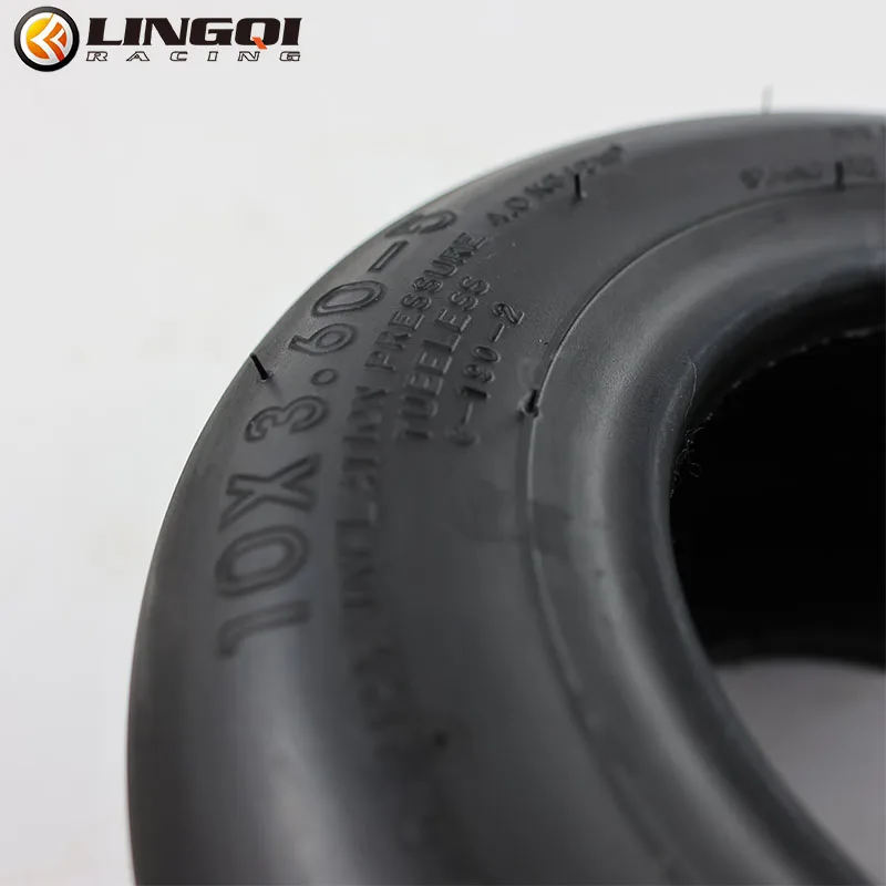 LINGQI Motorcycle Go Kart 5 Inch 10x3.60-5 Front Rear Rubber Tire Wheel Hub Rim For Karting Scooter Beach ATV UTV Buggy Quad