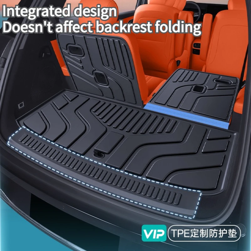 Rear Trunk Mats TPE Anti-scratch Waterproof Non-slip Cargo Liner Seatback Pad For GWM H10 2026 Interior Accessories