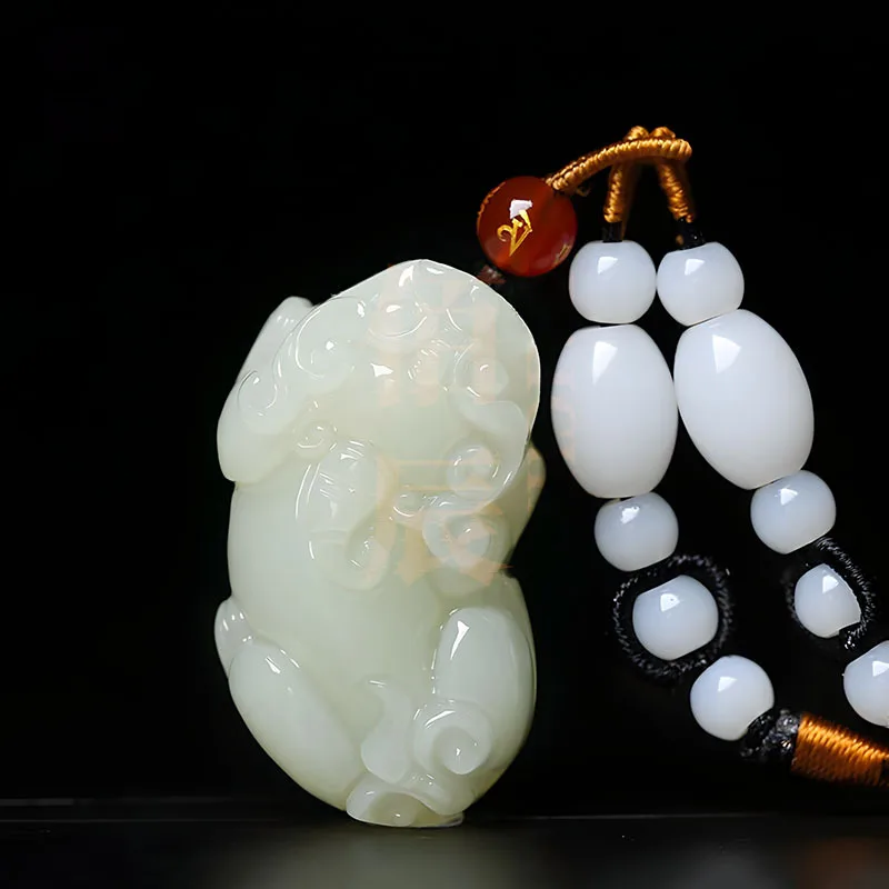 

Men's and Women's Pendant Necklace Afghan Blue Jade Couple