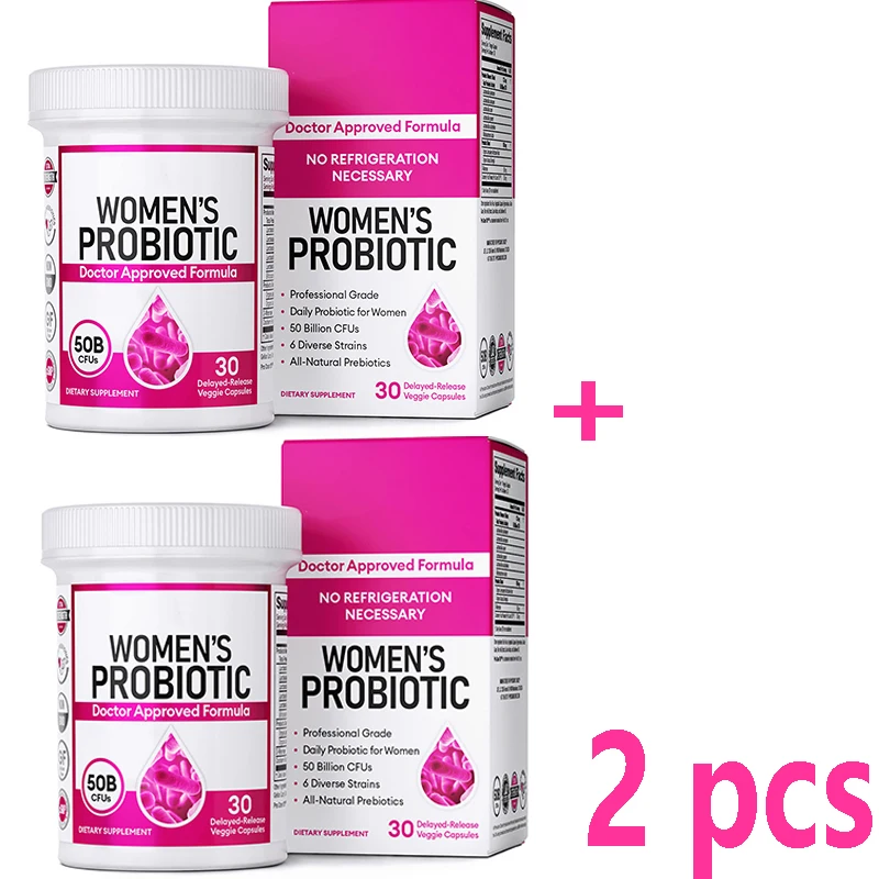 

2 bottles Gynecological Probiotic Capsules supplement lactobacillus regulate Vaginal flora promote nutrition absorption