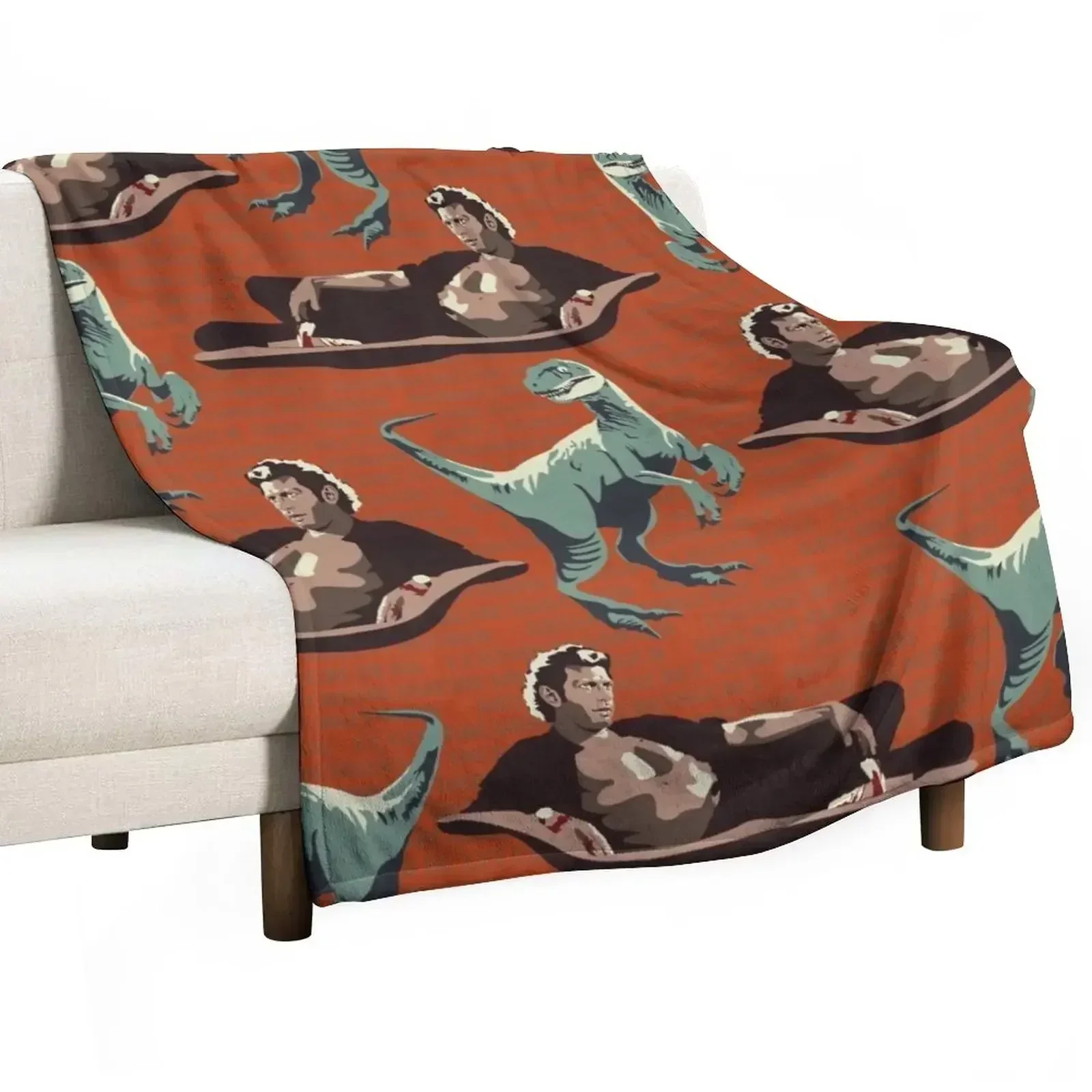 

Jurassic Geniuses Throw Blanket Personalized Gift Sofa Quilt Sofa Bed Blankets