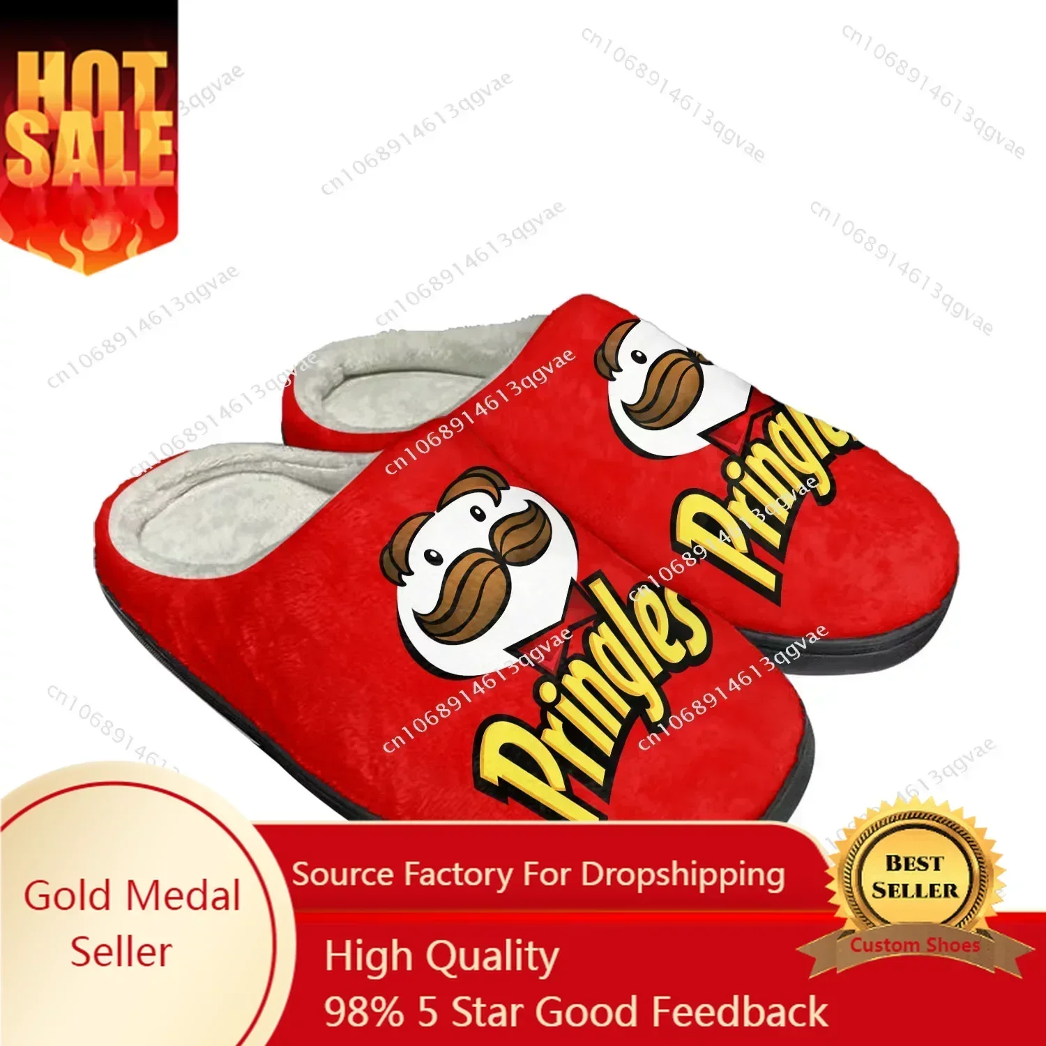 

Pringles Home Cotton Slippers Mens Womens Youth Boy Girl Thermal Indoor Slipper Customized Shoe Plush Bedroom Keep Warm Shoes