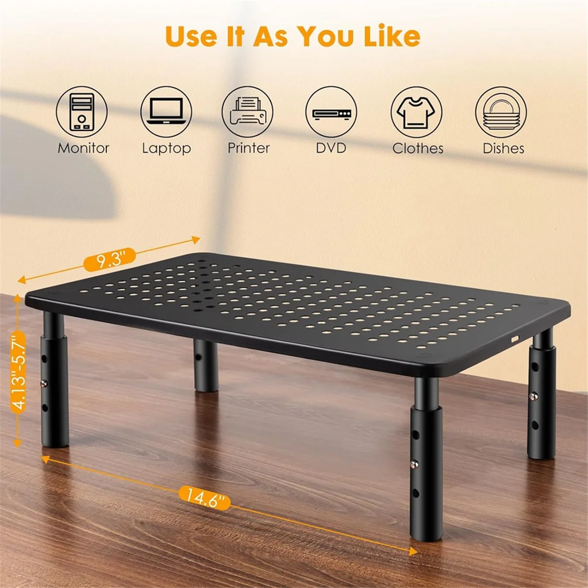 【2025-الإلكترونيات】حامل شاشة كمبيوتر جديد للمكتب، 3 ارتفاع قابل للتعديل للكمبيوتر المحمول والكمبيوتر المحمول وحامل شاشة سطح المكتب