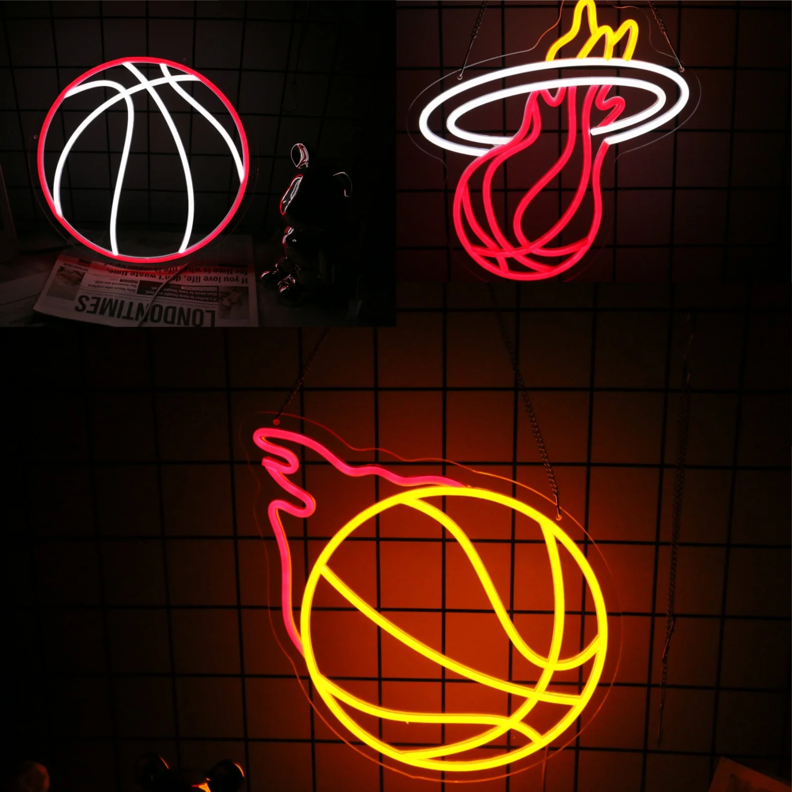 uponray basketball neon sign light basket ball lampada de decoracao led para futebol plug usb para sala de jogos training shop party gift 01