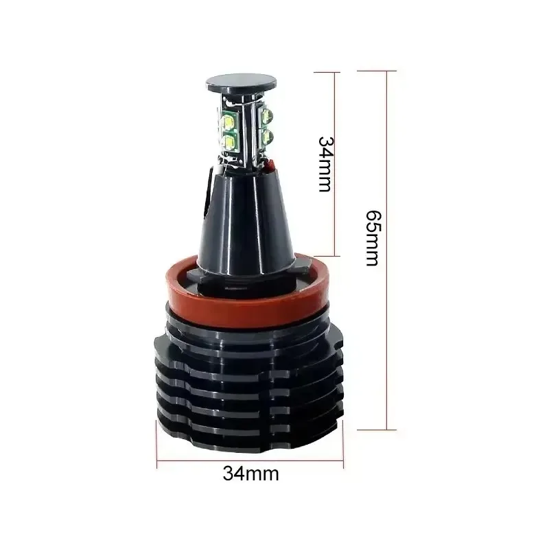 

For Canbus E60 E61 E63 E64 E70 X5 E71 X6 E82 E87 E89 Z4 E90 E92 High Quality 2pcs LED Angel Eyes Marker Light H8 LED Ring Lig