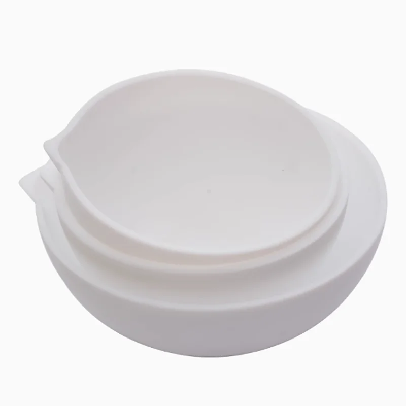 

PTFE evaporating dish F4 PTFE culture bottle round dish acid and alkali resistant flat bottom dish 50ml/100ml/150ml