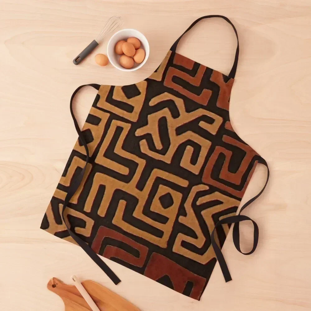 

African mudcloth pattern Apron Kitchens Accessories For Cosmetologist Kitchen And Home Items Korean Apron