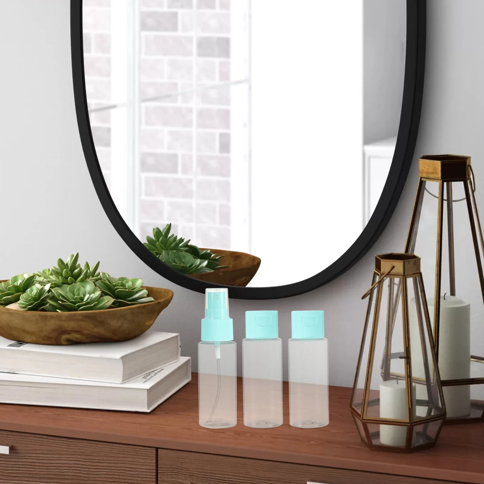 1 ensemble 1 ensemble Kit de taille de voyage bouteille de pulvérisation rechargeable bouteille de crème de maquillage vide pour Lotion crème pour les yeux du visage femmes utilisation Portable