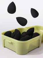 25Pcs Mini Beauty Makeup Sponges Soft Wet Dry Use Cosmetic Sponge With Storage Case For Foundation Concealer Blending 5