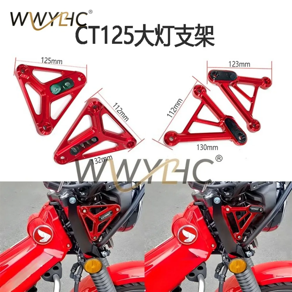 Suitable for Motorcycle CT125 Headlight Bracket Modification Accessories CNC Headlight Side Bracket Decoration
