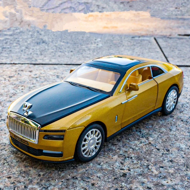 1:32 Spectre Alloy New Energy Car Model Diecast Metal Luxy Car Vehicles Car Model Simulation Sound and Light Childrens Toys Gift