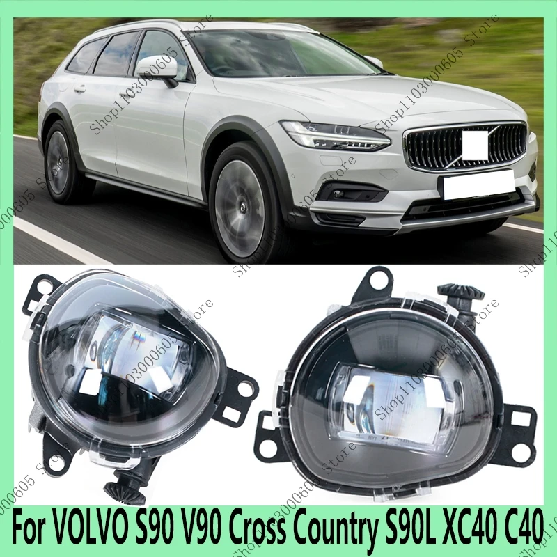 

LED Front Fog Lights For VOLVO S90 V90 Cross Country S90L XC40 C40 Car Daytime Running Lamp 32365034 32365035 32228794 32228795