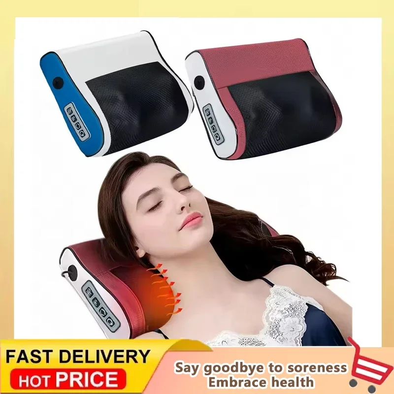 

Multi-Functional Household Neck And Shoulder Massager with 6 Adjustable Hot Compress Back Kneading Tool for Relaxation And Pain