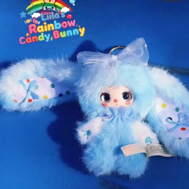 

Оригинальный плюшевый брелок-подвеска Lilila's Rainbow Candy Little Rabbit, модная игрушка-сюрприз в слепой коробке, милый дизайн