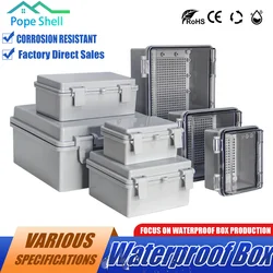 IP66 Electrical Plastic Enclosure ABS Power Junction Box Outdoor Waterproof Distribution Box for Electric Instrument Project