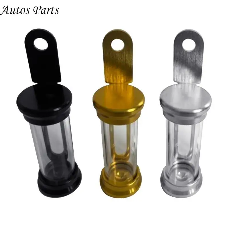 

57BA Waterproof Motorbike Tax Disc Tube Registration Label Stand Aluminum Alloy Cylindrical Rack Scootor Secure Tube Supplies