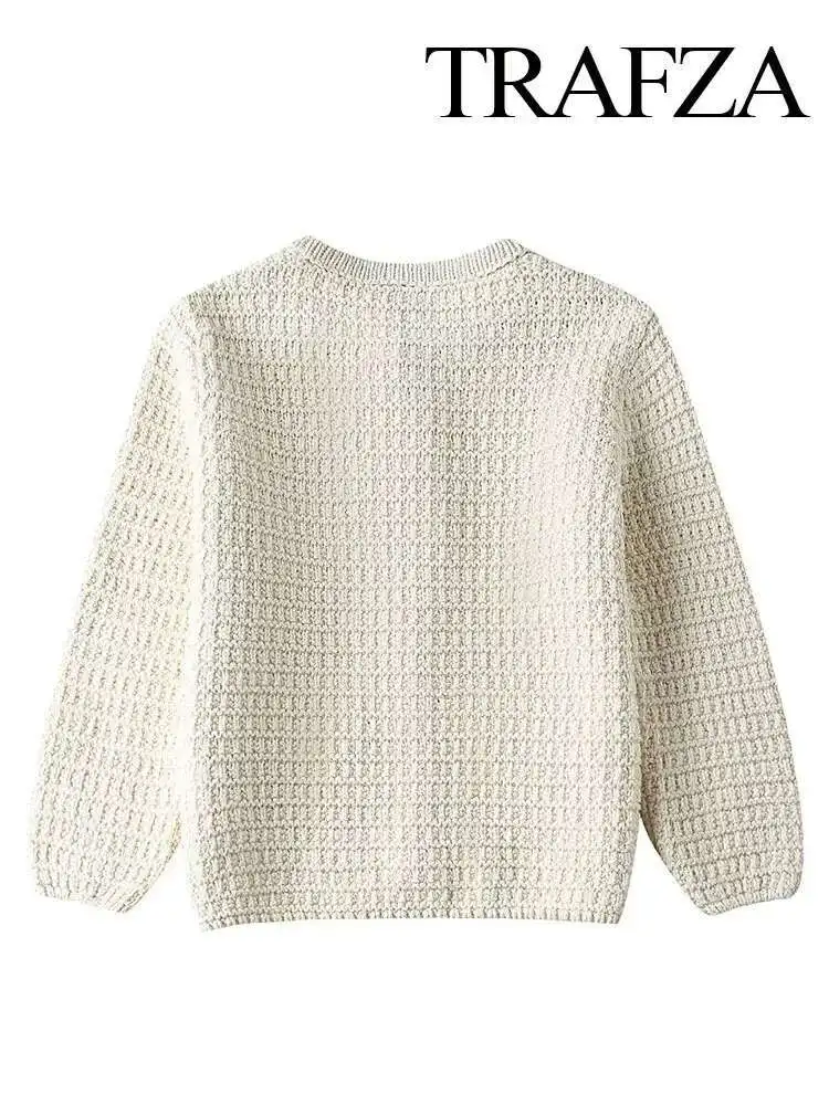 

Women Summer Fashion Cardigan Knitting New Solid Long Sleeve Tops Woman Chic Elegant Streetwear Female Sweater Mujer