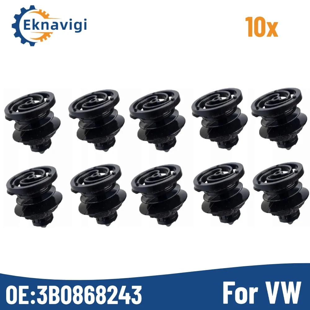 10pcs Door Trim Panel Retainer Clips OE# 3B0868243 for VW Golf Jetta GTI Passat 3B0-868-243 Volkswagen