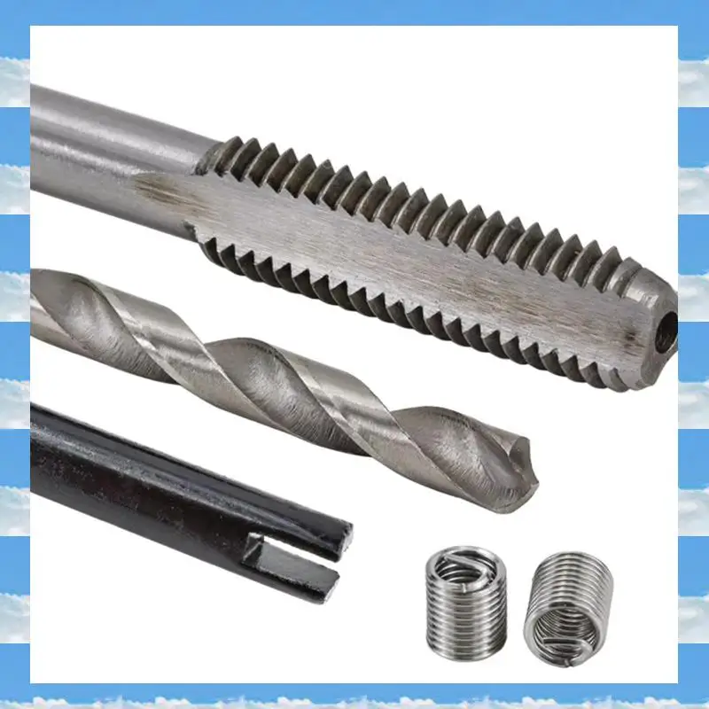 

A11I 30 шт. набор для ремонта резьбы для восстановления поврежденной резьбы гаечный ключ спиральное сверло ручной инструмент инструменты для ремонта резьбы M5x0.8