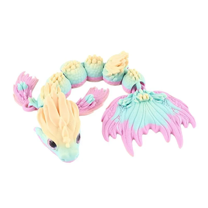 Movable Joint Large Tailed Sea Dragon 3D Printed Figurine Desktop Decoration Collectible Toy