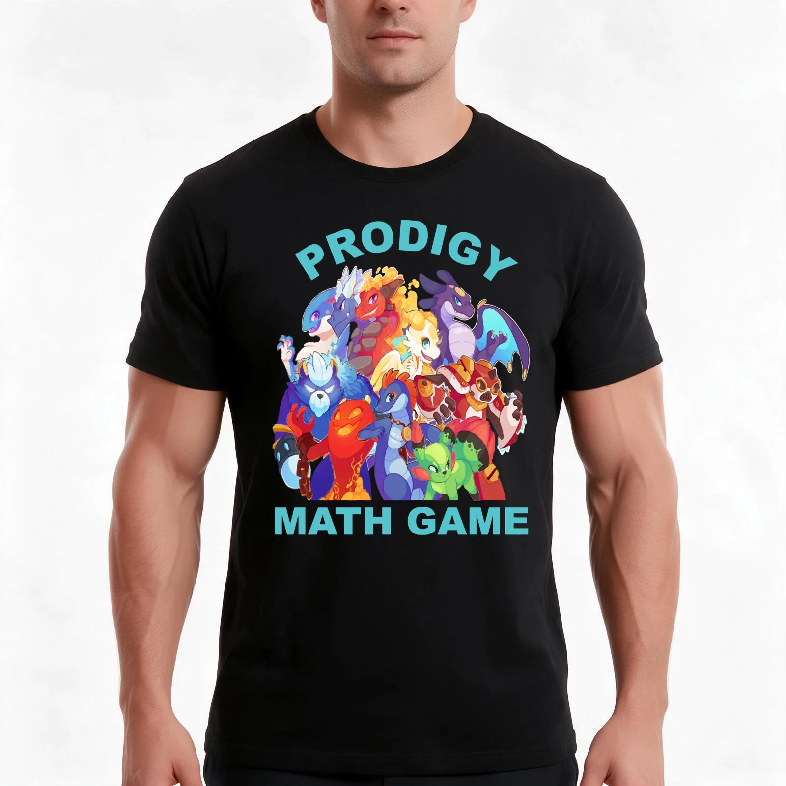 Prodigy Math Game Math Practice Gaming Rare Pets Gift For Kids T-Shirt Summer Casual Cotton Tee Oversized Streetwear Tops
