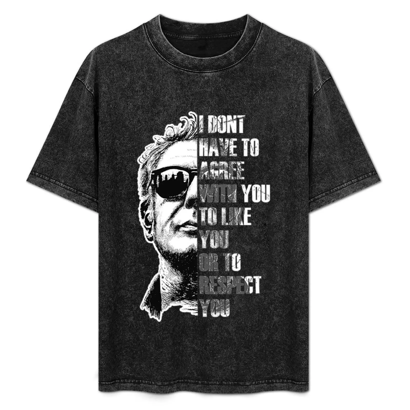 

Anthony Bourdain T-Shirt Basic Regular Fit Casual T-Shirt