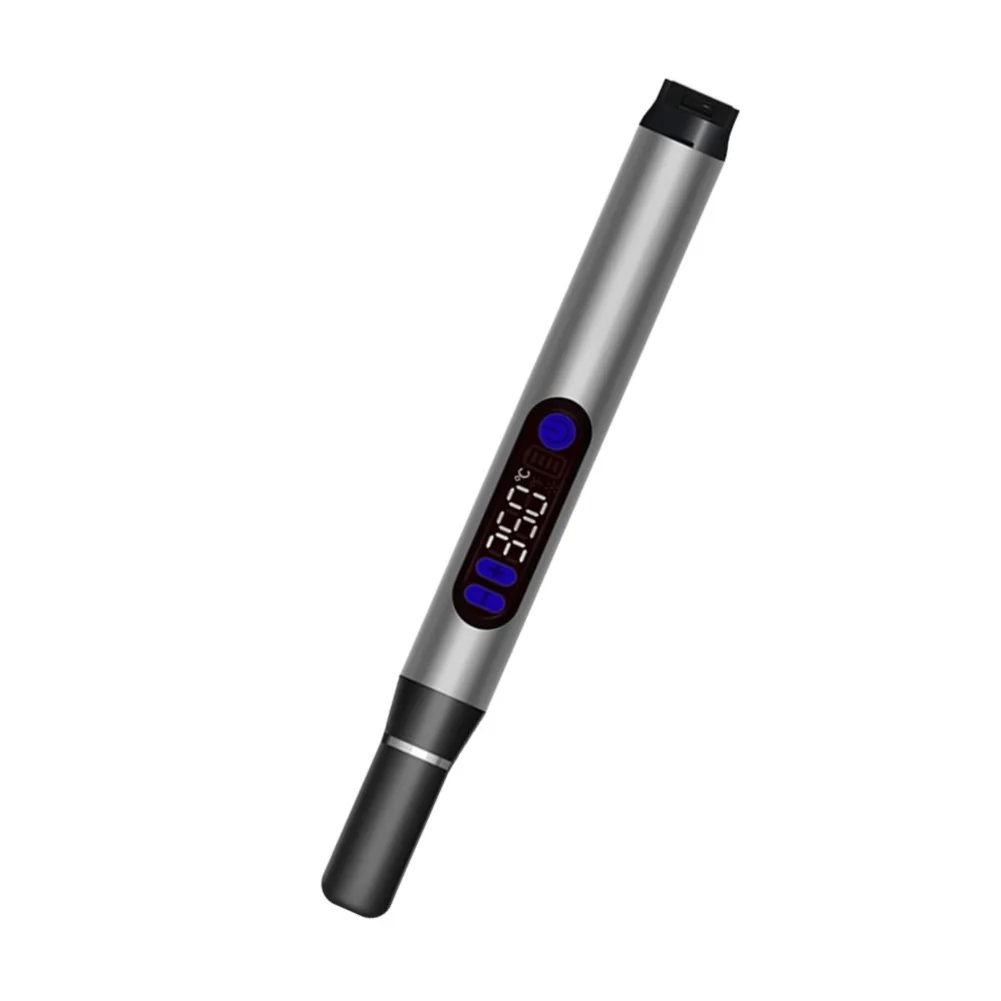 C210 Cordless Soldering Iron Compact Pen Style 220x24mm 5V DC Type C Input Digital Control 200-450C for Precision Work