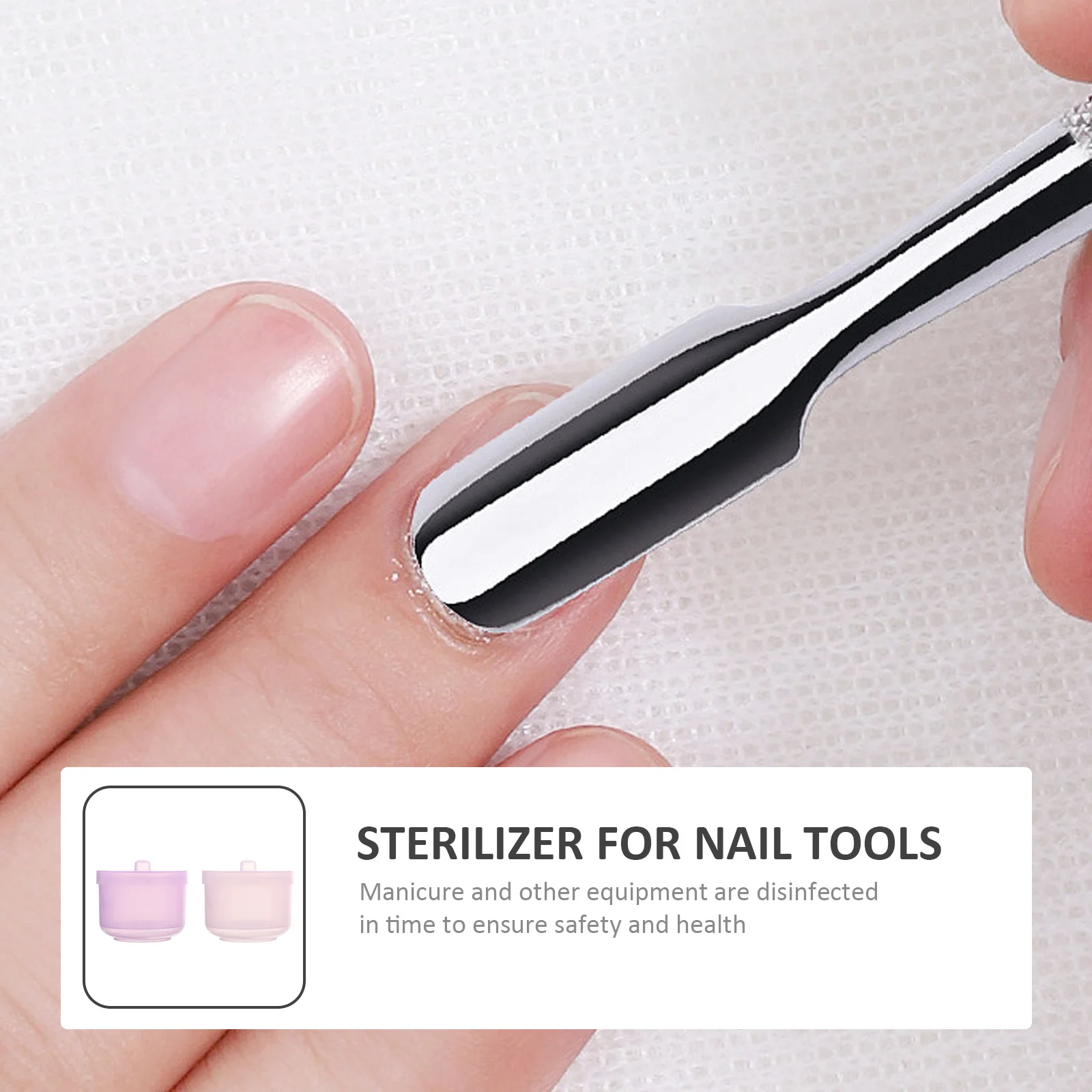 2 قطعة أداة تعقيم الأظافر علبة تنظيف مقاومة درجات الحرارة العالية للملاقط كليبرز أمشاط أدوات سبا التهوية الهواء الجاف #6