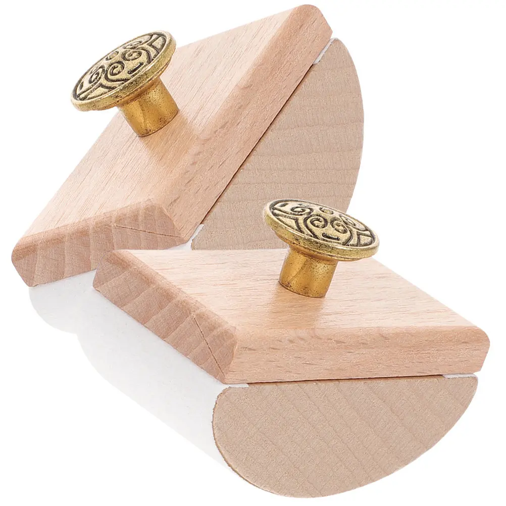 

2Pcs Wooden Rocker Blotter Ink Absorbent Tool Portable Quick Drying Stamp Office Student Fountain Pen Writing Accessory Desk