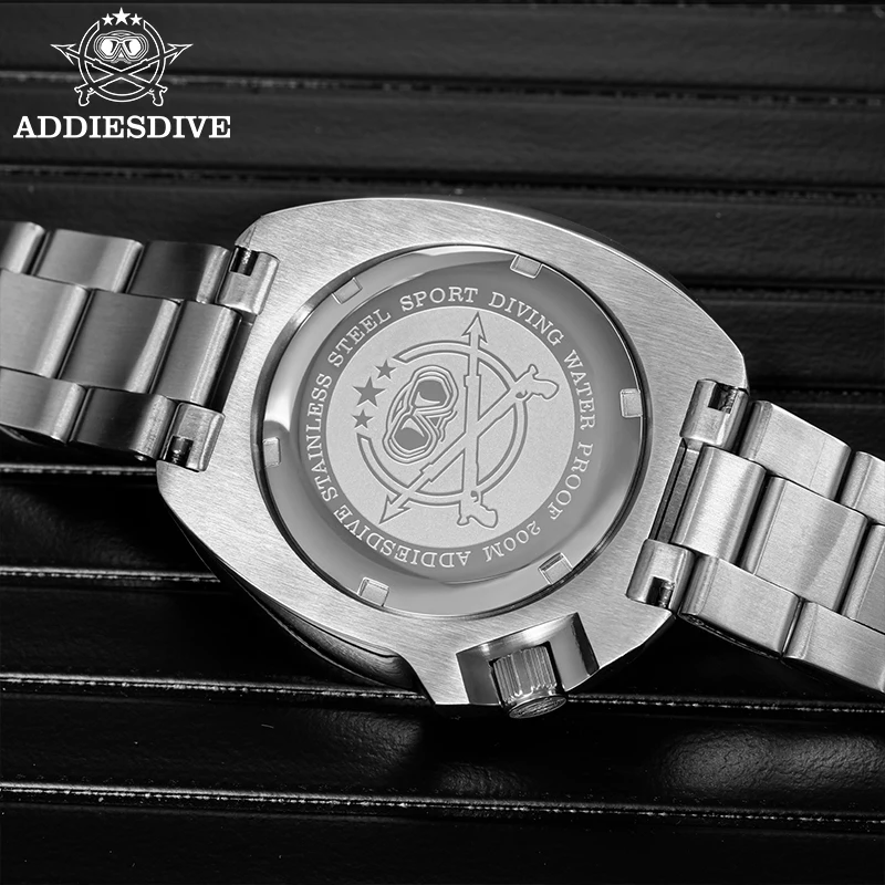 ADDIESDIVE Men’s Watch AR Coated Quartz Watch Sapphire Scratch-Resistant Luminous 200M Waterproof Diving Watch Reloj Hombre