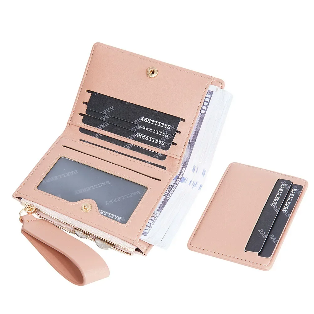 2024 New Short Women Wallet Kpop Cute Small Women portafoglio di alta qualità in pelle PU Slim Simple Female Multi-card Bit portamonete