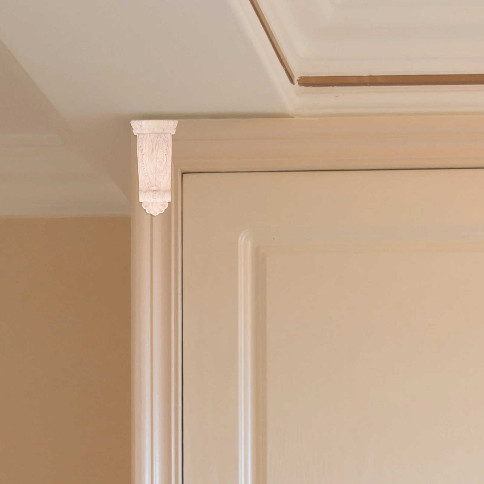 

Wooden Corbels For Shelves: Hand-Carved Solid Wood Wall Brackets European Style Rustic Shelf Supports Farmhouse Decor