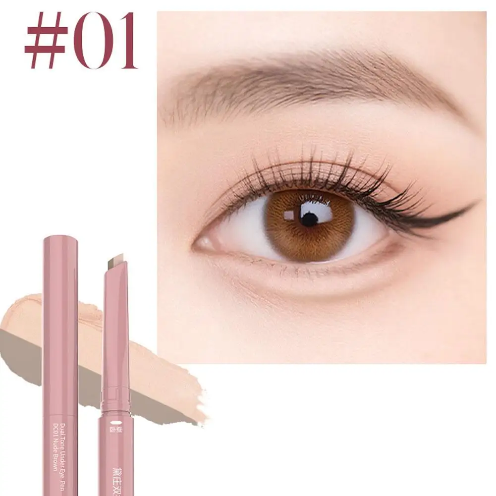 DEZONE Penna per borsa per occhi con testina Illumina le ombre Impermeabile e anti-sbavature per creare borse per occhi 3D Trucco quotidiano per penna per borsa per occhi