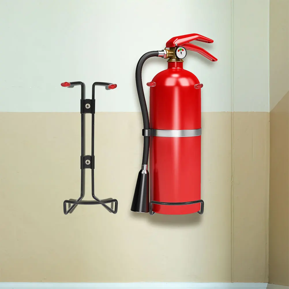 

2pcs Fire Extinguisher Bracket Sturdy Wall Mount Holder Suitable Various Types Durable Office Car Factory Warehouse