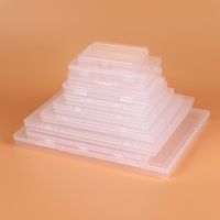 Mini Plastic Box Rectangular Box Translucent Box Packing Box Storage Box Dustproof Solid Strong Jewelry Storage Case Container