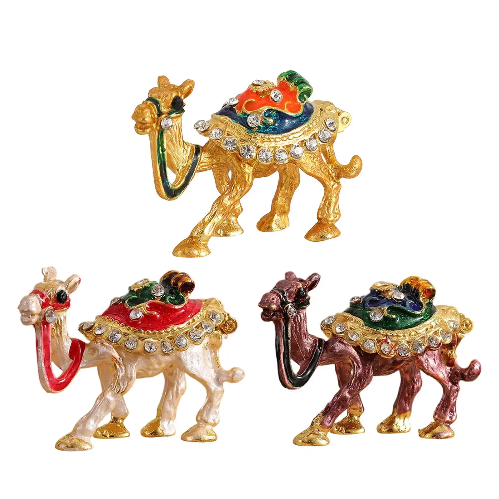 

Camel Figurine Jewelry Box Art Jewelry Case for Party Table Centerpiece Gift