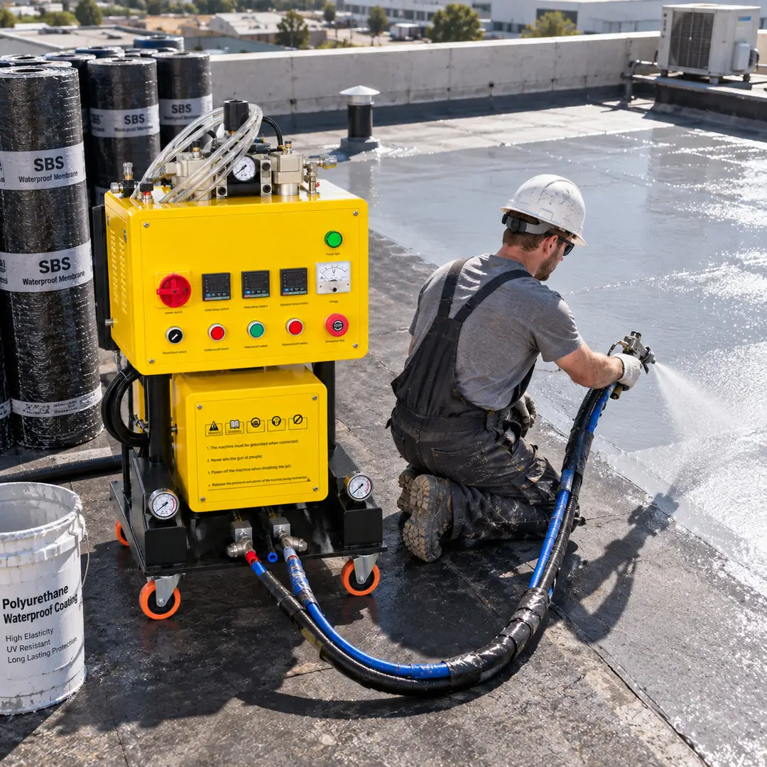 Polyurethane Spray Machine Versatile for Factory Walls Customized Clean Application Polyurea Machine Reliable Pumping Action