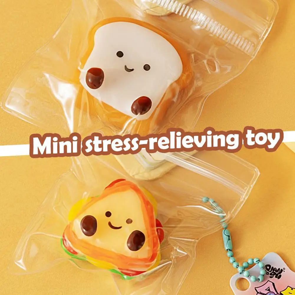 

Мягкая игрушка-антистресс «Кавайный сэндвич-пельмень» для детей и взрослых, милая имитация еды для игр