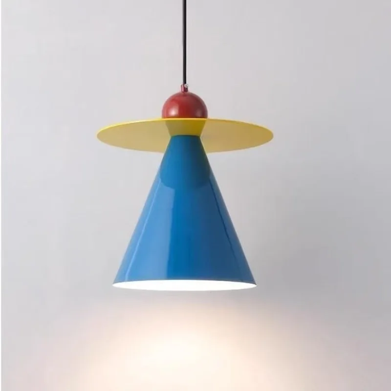 

Memphis Colorful Chandelier Modern Simple Bedroom Bed Head Chandelier Children's Room Office Corridor Atmosphere Decorative