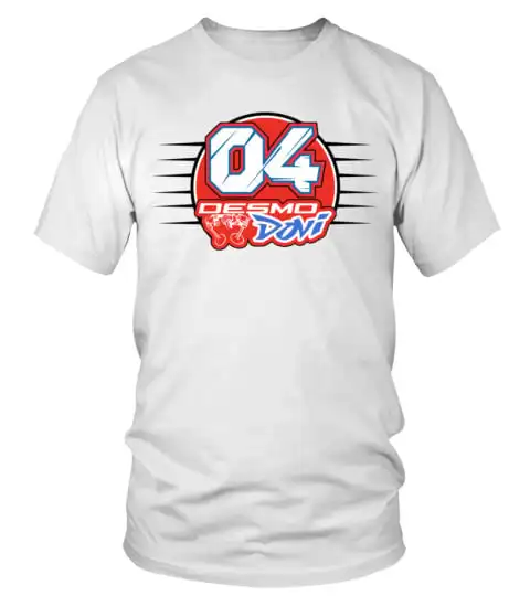 Round neck printed T-shirt suitable for both men and women - RD80-052-WT. Andrea Dovizioso oversized size S-3XL