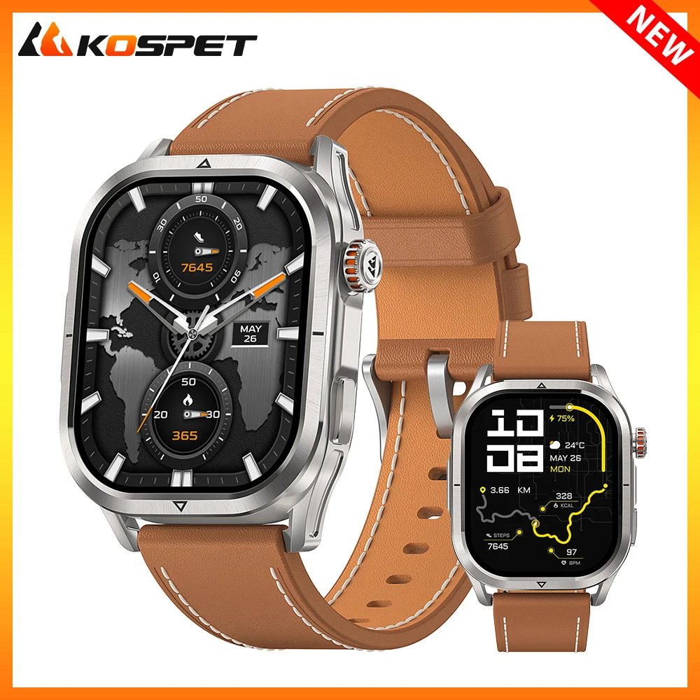 2025 KOSPET MAGIC P10 GPS Смарт-часы Мужские двухдиапазонные GNSS 5ATM IP69K Водонепроницаемый компас с защитой от отпечатков пальцев Высотомер Барометрический